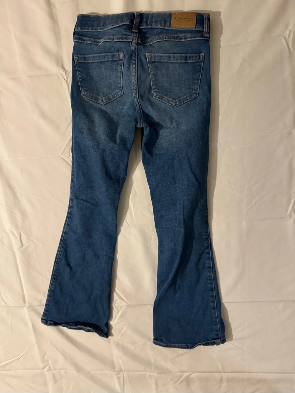 abercrombie kids medium blue flared jeans